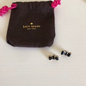 Kate Spade Black Bow earrings